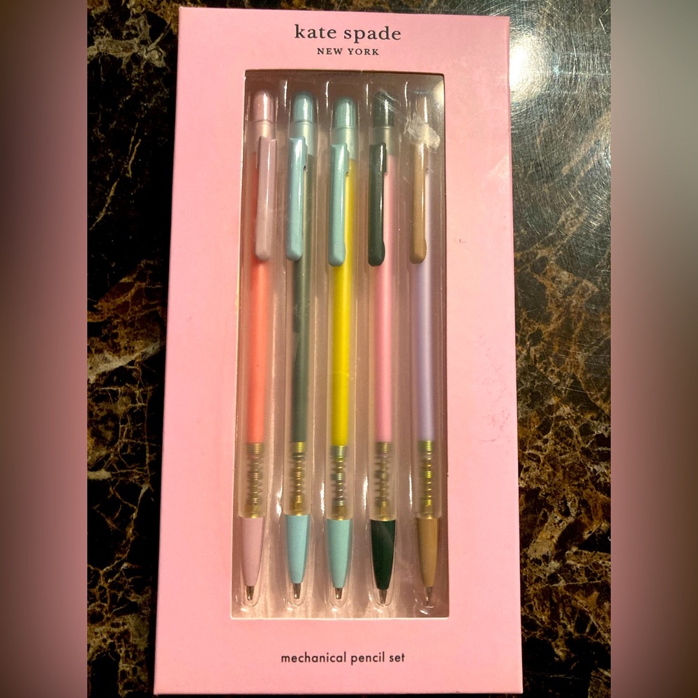5pc Kate Spade mechanical pencil set